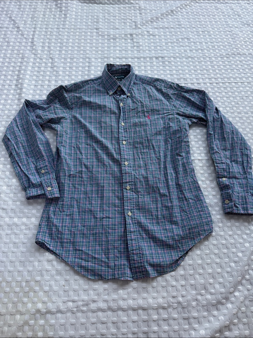 Polo by Ralph Lauren Plaid Long-Sleeve Shirt Mens Small Classic Fit